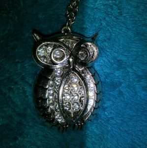 Maurice's Reversable Silver Owl Necklace